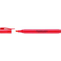 FABER-CASTELL Textmarker 38 (Rot, 1 Stück)
