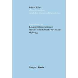 Rezeptionsdokumente zum literarischen Schaffen Robert Walsers 1898-1933