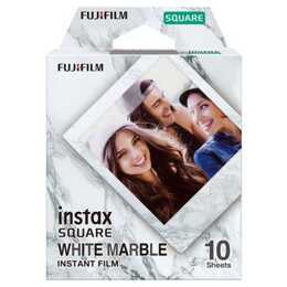 FUJIFILM White Marble Sofortbildfilm (10 Shots, Instax Square)
