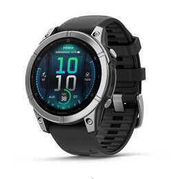 GARMIN Fenix E (47 mm, One Size, Silber, Edelstahl)