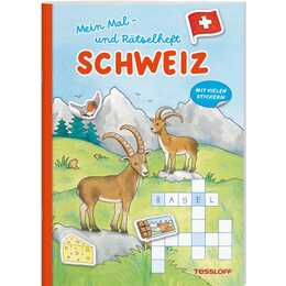 Mein Mal- und Rätselheft. Schweiz