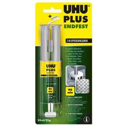 UHU Zwei-Komponenten-Kleber Plus (24 ml, 2 Stück)