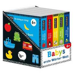 Duden 6+: Babys erste Wörter-Welt (Würfel). 5 Mini-Bücher