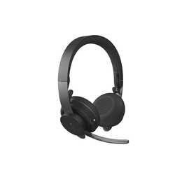 LOGITECH Office Headset Zone (On-Ear, Kabellos, Schwarz)