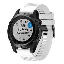 EG Armband (Garmin, fenix 5S, Weiss)