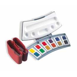 PELIKAN Aquarellfarbe Set (12 Stück, Mehrfarbig)