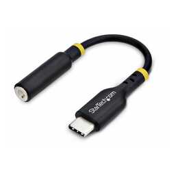 STARTECH.COM Headphone Adapterkabel (USB C, 3.5 mm Klinke, 12.7 cm)
