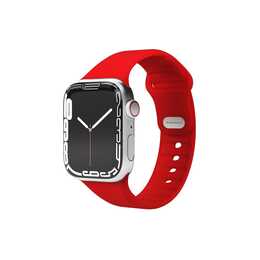 VONMÄHLEN Classic Band 2 Armband (Apple Watch Ultra / Series 7 / Series 2 / Series 5 / Series 8 / Ultra 2 / Series 1 / Series 9 / Series 3 / Series 6 / Series 4, Rot, One size)