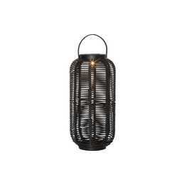STAR TRADING Lanterna Runda (LED, Batteria, Accumulatore, Solare, Nero)