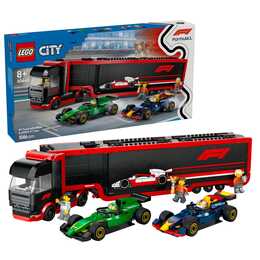 LEGO City Camion de F1 avec voitures de F1 RB20 et AMR24 (60445)