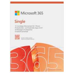MICROSOFT 365 Single (Licence annuelle, 12 Mois, Allemand)