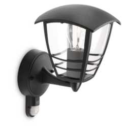 PHILIPS Wandleuchte myGarden (60 W, Schwarz)