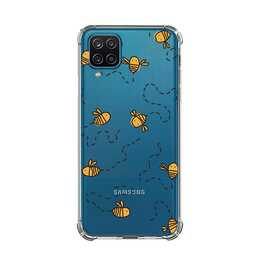 EG Backcover (Galaxy A12, Bienen, Transparent)