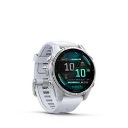 GARMIN Fenix 8 (43 mm, Taglia unica, Argento, Acciaio Inox)