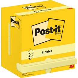 POST-IT Notes autocollantes Z-Notes (12 x 100 feuille, Jaune)