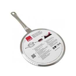 Adattatore Per Moka A Induzione: Piastra Diffusore Calore In Acciaio Inox 13cm, Con Manico Isolato, Per Gas Ed Elettrico - 4