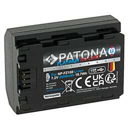 PATONA Sony NP-FZ100 Kamera-Akku (Lithium-Ionen, 2600 mAh)