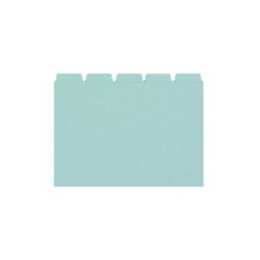 BIELLA Leitkartenregister (A6, Blau, Blanko, 25 Stück)