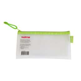 KOLMA RACER Copertina della carta d'identità Mesh Bag (Transparente, Verde, Bianco)