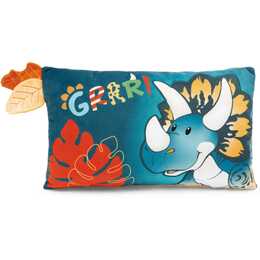 NICI Cuscino decorazione Dino Cerastupsy (Dinosauro, 43 cm x 25 cm)