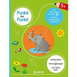Punkt zu Punkt - Mit den Zahlen von 1 bis 20 (grün)