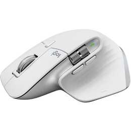 LOGITECH MX Master 3S Mouse (Senza fili, Office, Argento, Bianco)