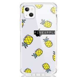 EG Backcover (iPhone 14, Ananas, Transparent)