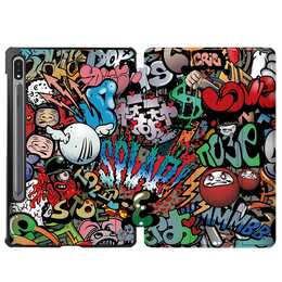 EG Klapp-Hülle für Samsung Galaxy Tab S7 FE 12.4" (2021) -Graffiti