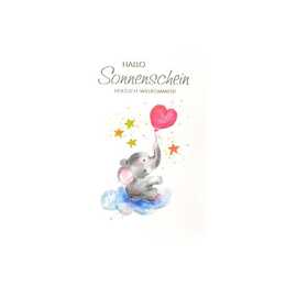 ABC Biglietto di auguri (Nascita, B6, Multicolore)