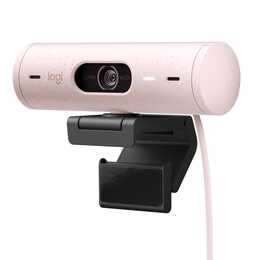 LOGITECH Brio 500 Webcam (4 MP, Rosa)