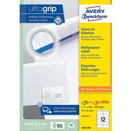 AVERY ZWECKFORM Druckeretikettenbogen (97 x 42.3 mm)