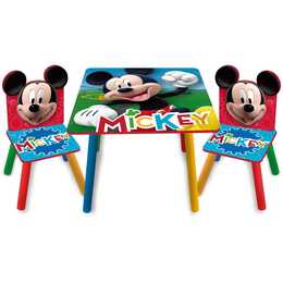 ARDITEX Ensemble table et chaise enfant Mickey (Multicolore)