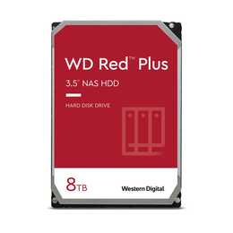WESTERN DIGITAL Red Plus (SATA-III, 8000 GB, Rosso)