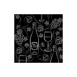 PAPER + DESIGN GMBH TABLETOP Serviette en papier Wine and cheese (33 cm x 33 cm, 20 pièce)
