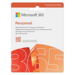 MICROSOFT 365 Personnel Abo 12 mesi con rinnovo automatico (Abbonamento, 1x, 12 Mesi, Francese)