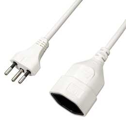 INTERTRONIC Rallonge (T13 / T12, 3 m, Blanc)