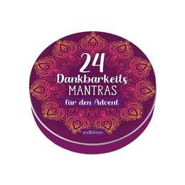 ARS EDITION Buch-Adventskalender 24 Dankbarkeitsmantras