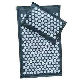 EG Akupressurmatte mit Kissen 74 x 44cm - Grün - 2 Stück Set