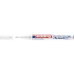 EDDING Permanent Marker 753 Calligraphy (Weiss, 1 Stück)