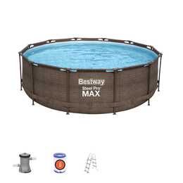 BESTWAY Piscine tubulaire Steel Pro Max Set (366 cm x 100 cm)
