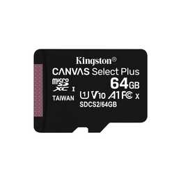 KINGSTON TECHNOLOGY MicroSDXC Canvas Select Plus (Class 10, 64 GB, 100 MB/s)