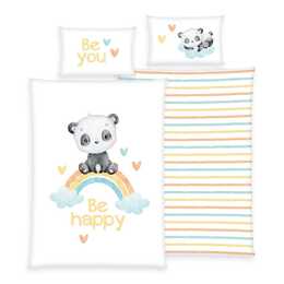 HERDING Housse de couette Panda (Panda, Coton)