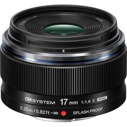 OM SYSTEM M.ZUIKO 17mm F/1.8-22 (M43-Mount, Nero)