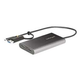 STARTECH.COM Dual (3 Ports, HDMI, USB Typ-C)