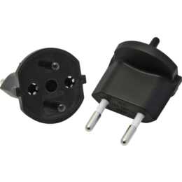 MAX HAURI Adattatore fisso (T11 / Schuko, Tipo F, Nero)