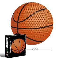 EG rundes Puzzle (1000 Teile) - Orange - Basketball