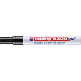 EDDING Permanent Marker 8300 (Schwarz, 1 Stück)