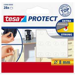 TESA Schutzpuffer (28 Stück, Transparent)