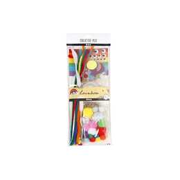 CREATIV COMPANY Mix Rainbow Bastelmaterial-Box (Kleben)