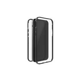 BLACK ROCK Hardcase 360° (iPhone 14 Pro Max, Transparent, Schwarz)